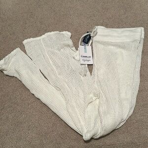 NWT Crochet swim cover up pants